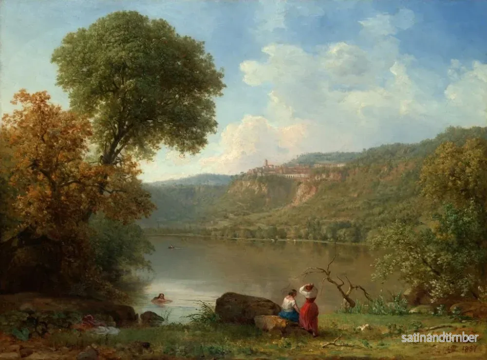 Reproduktion av målningen Lac Nemi - George Inness - Bild 2