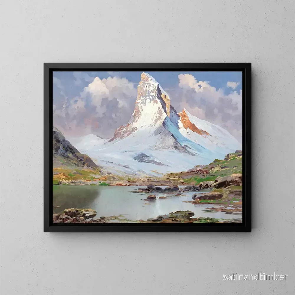 Reproduktion av målningen Vue du Cervin - Toni Haller