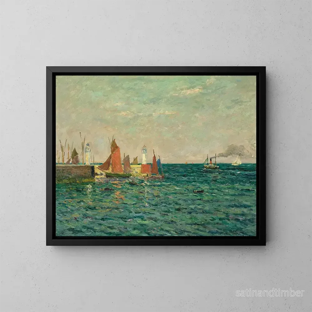 Reproduktion av målningen Entrée du port de Palais - Maxime Maufra