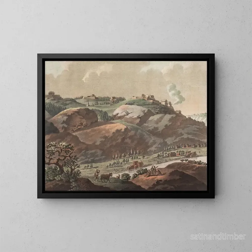 Reproduktion av målningen La citadelle de Frideriksteen - Georg Haas