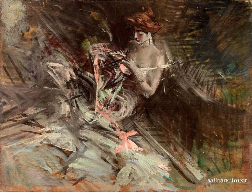 Reproduktion av målningen La robe de bal - Giovanni Boldini - Bild 2