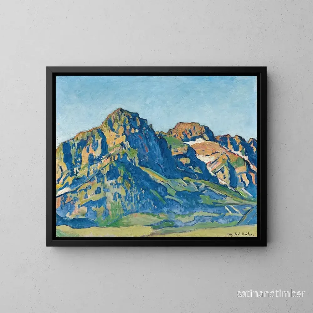 Reproduktion av målningen Les Dents Blanches - Ferdinand Hodler