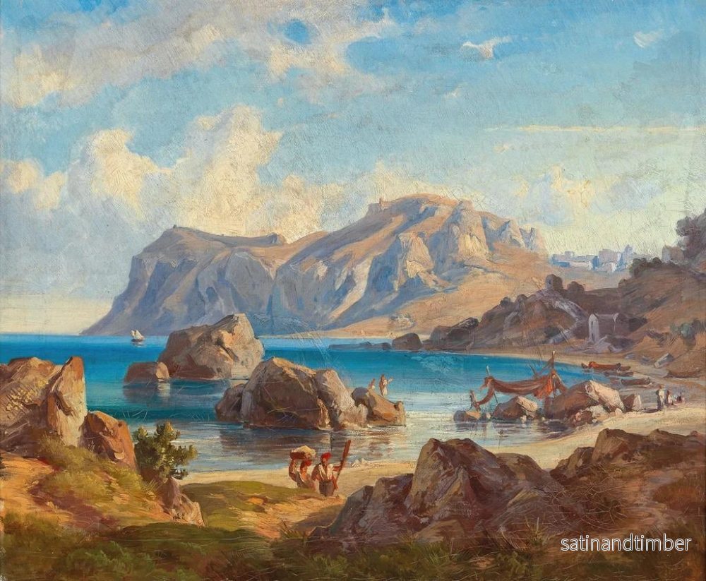 Reproduktion av målningen av Golfe de Nauplie - Friedrich Preller den yngre - Bild 2