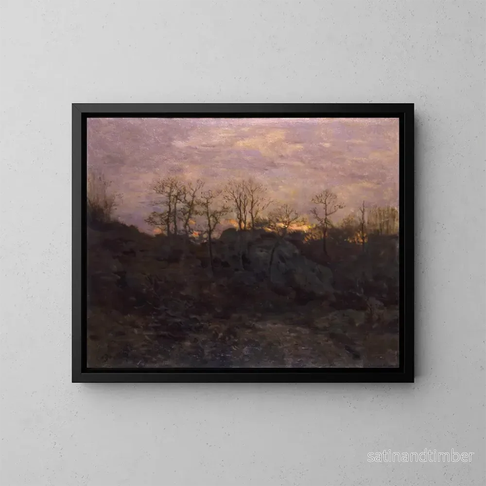 Reproduktion av målningen Lisière de la forêt au crépuscule - Charles Harold Davis