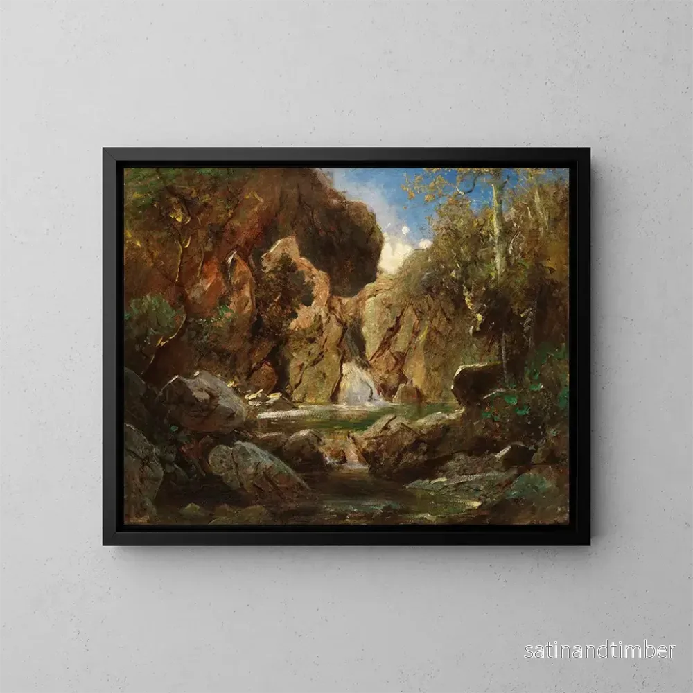 Reproduktion av målningen Bassins rocheux avec eaux vives – Carl Spitzweg Reproduktion av målningen Bassins rocheux avec eaux vives – Carl Spitzweg