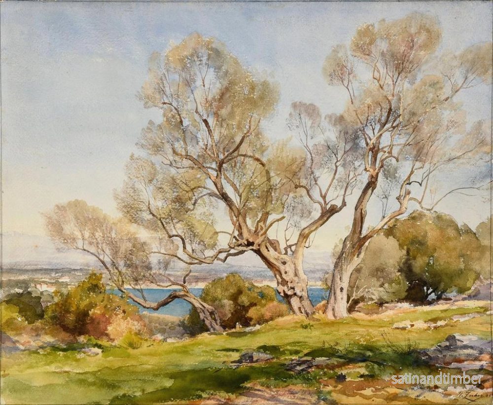 Reproduktion av målningen Les olivier à Cap d'Antibes - Jean-Henri Zuber - Bild 2