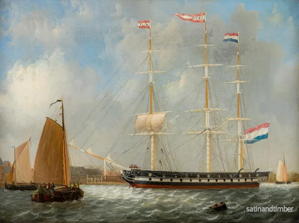 Reproduktion av målningen av skeppsporträtt Bato - Frans Jacobus van den Blijk - Bild 2