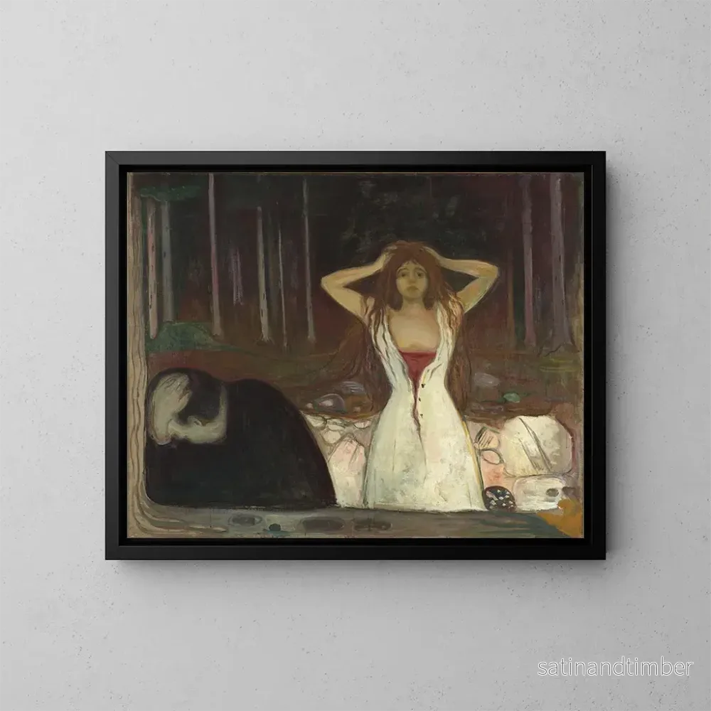 Reproduktion av målningen Cendres - Edvard Munch
