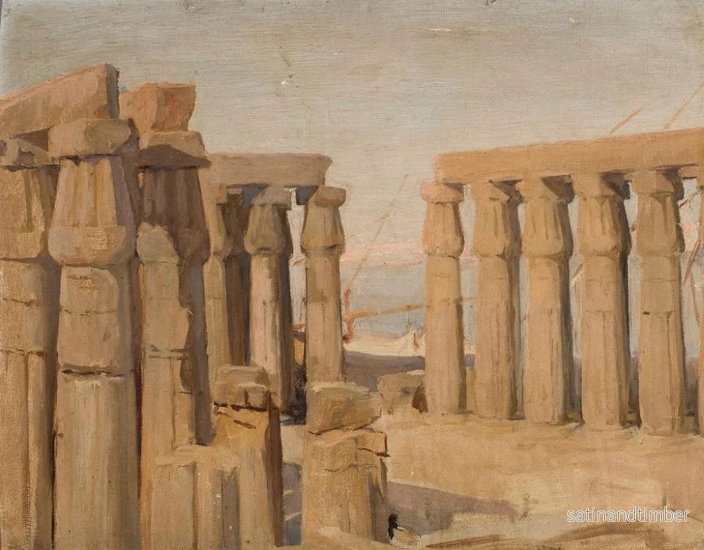 Reproduktion av målningen Temple à Louxor - Jan Cybis - Bild 2