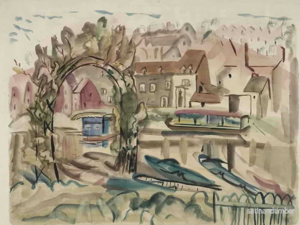 Reproduktion av målningen på floden Severn - Frances Hodgkins - Bild 2