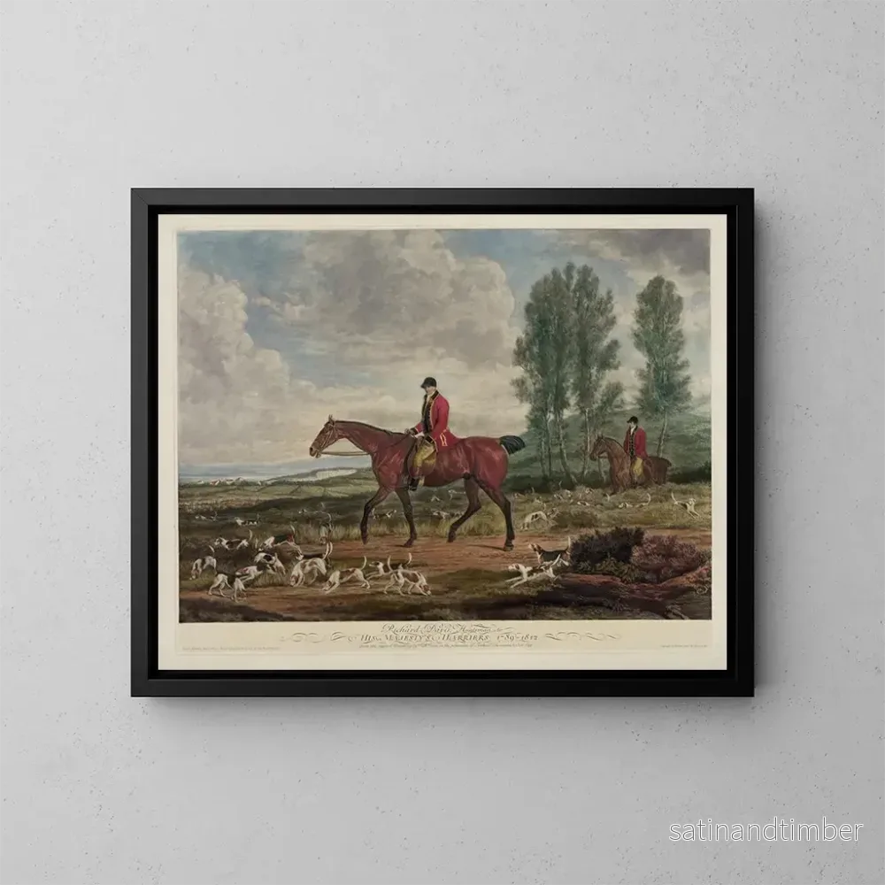 Reproduktion av målningen Richard Davis, jägare av Hans Majestäts harrier 1789-1812 - Richard Barrett Davis