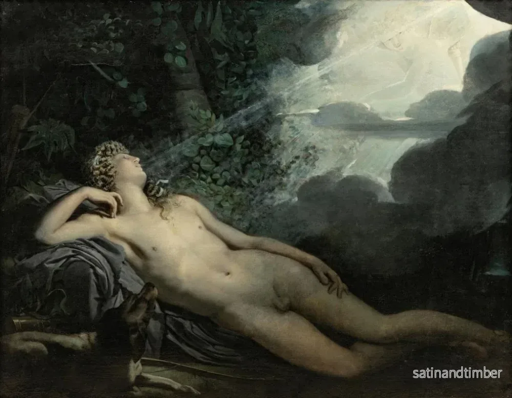 Reproduktion av målningen av Endymions sömn - Anne-Louis Girodet-Trioson Krets - Bild 2
