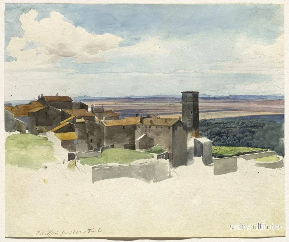 Reproduktion av målningen Tivoli och den romerska landsbygden - Johann Adam Klein - Bild 2