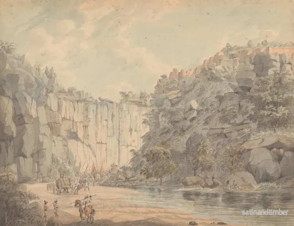 Reproduktion av målningen Vue depuis l'entrée sud du col de Gundecotta - Thomas Anburey - Bild 2