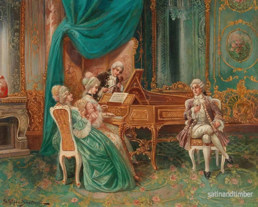 Reproduktion av målningen Divertissement musical - Stephan Sedlacek - Bild 2