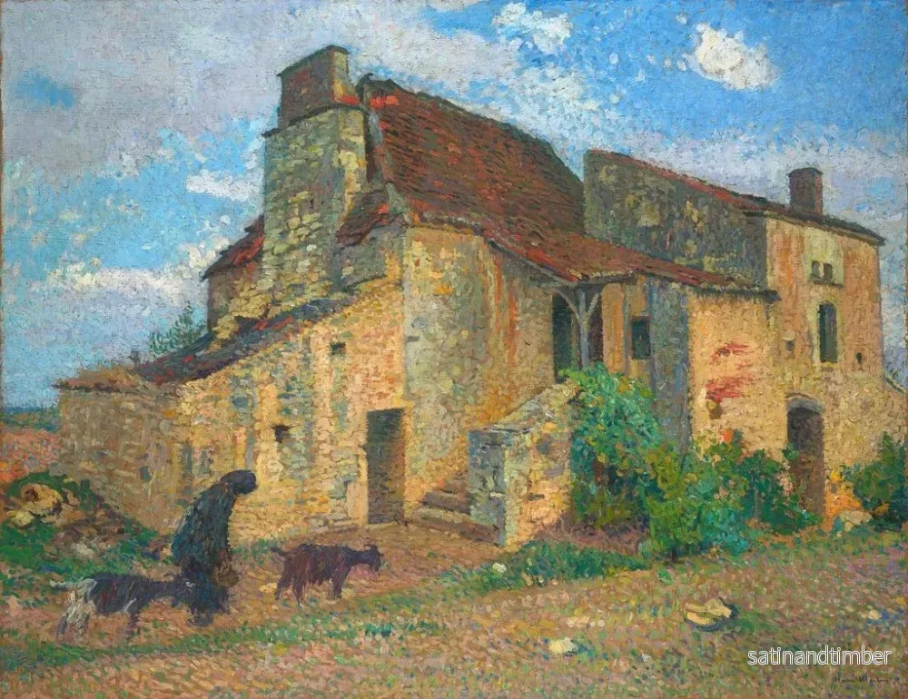 Reproduktion av målningen Landskapsbild av landskap - Henri Martin - Bild 2