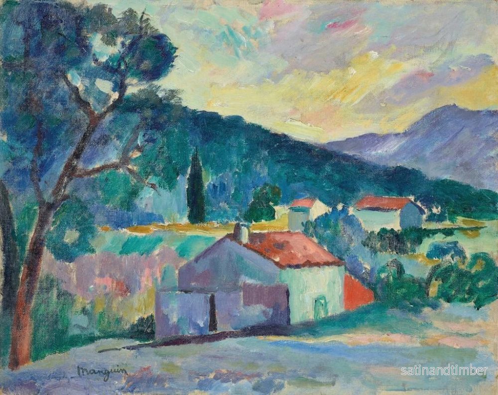 Reproduktion av målningen Le Mas de Saint-Tropez - Henri Manguin - Bild 2