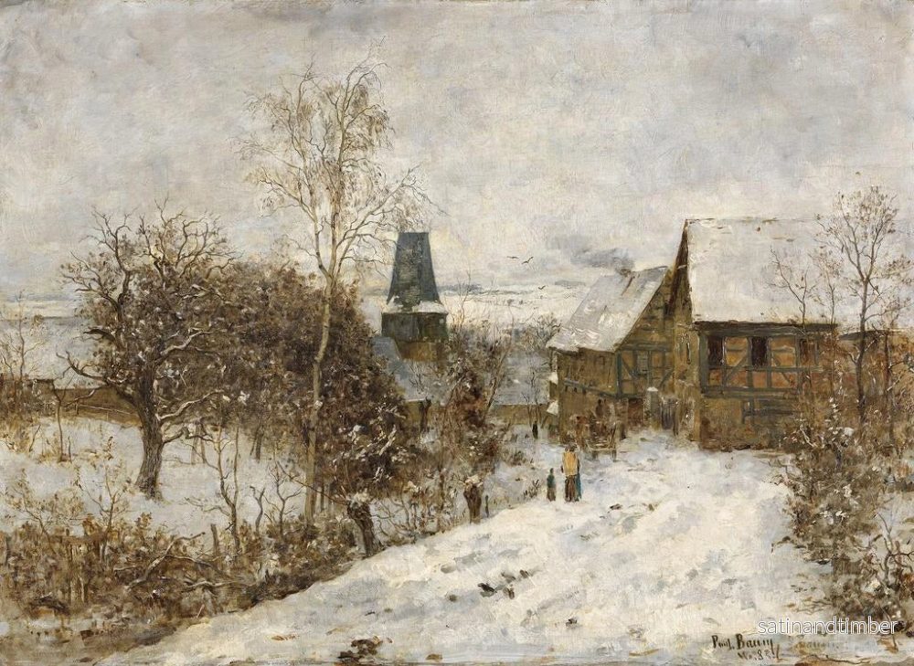 Reproduktion av målningen Oberweimar en hiver - Paul Baum - Bild 2