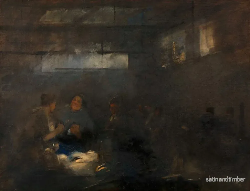 Reproduktion av målningen Halle aux poissons - Carl von Merode - Bild 2