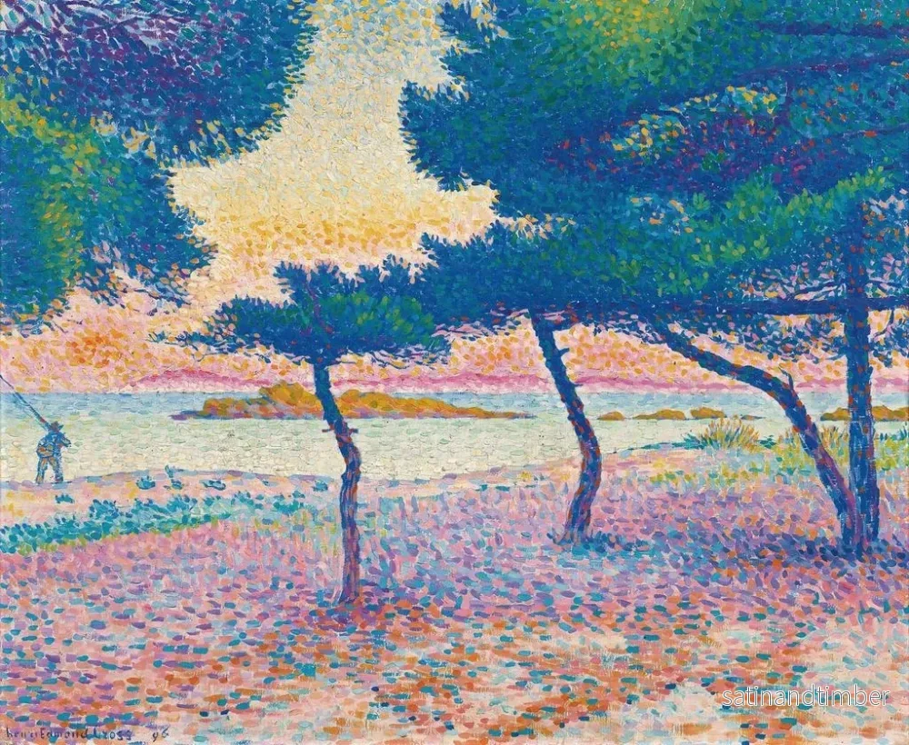 Reproduktion av målningen La Plage de Saint-Clair - Henri-Edmond Cross - Bild 2