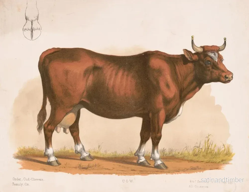 Reproduktion av målningen Vache - Louis Prang Co - Bild 2
