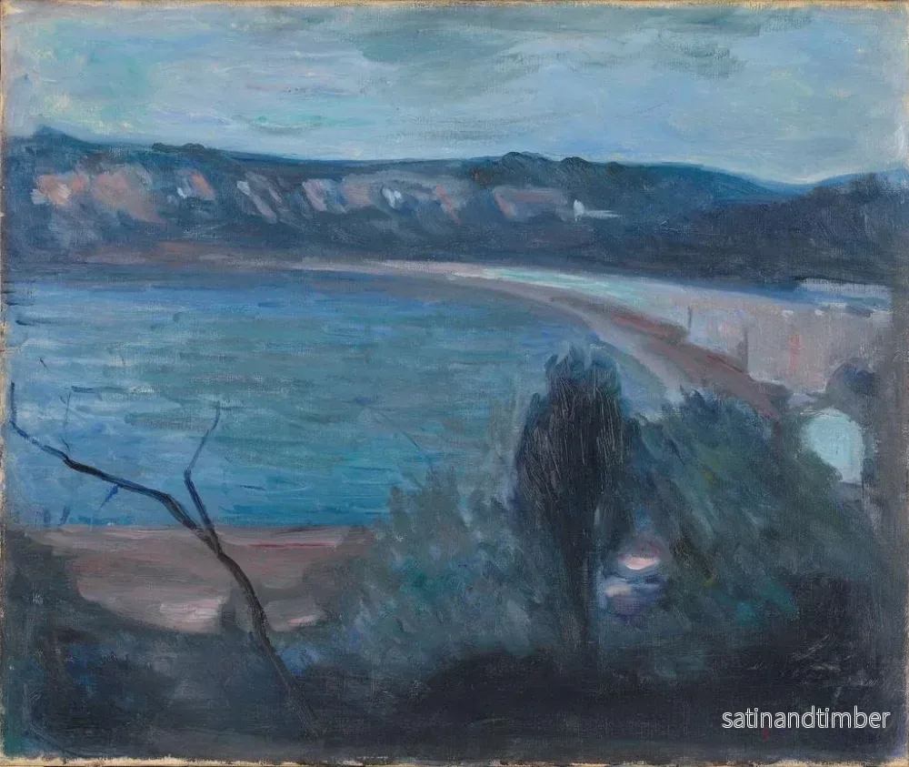 Reproduktion av målningen av månljus över Medelhavet - Edvard Munch - Bild 2