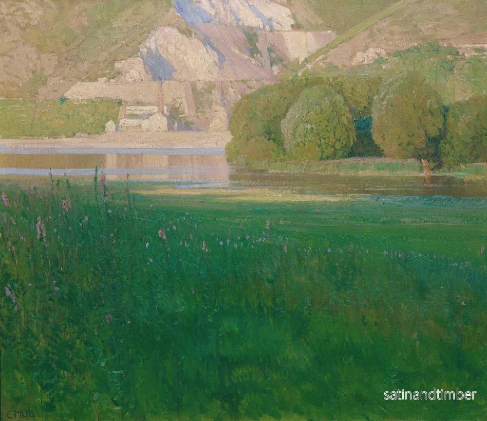 Reproduktion av målningen Skymning vid Donaubanken - Carl Moll - Bild 2