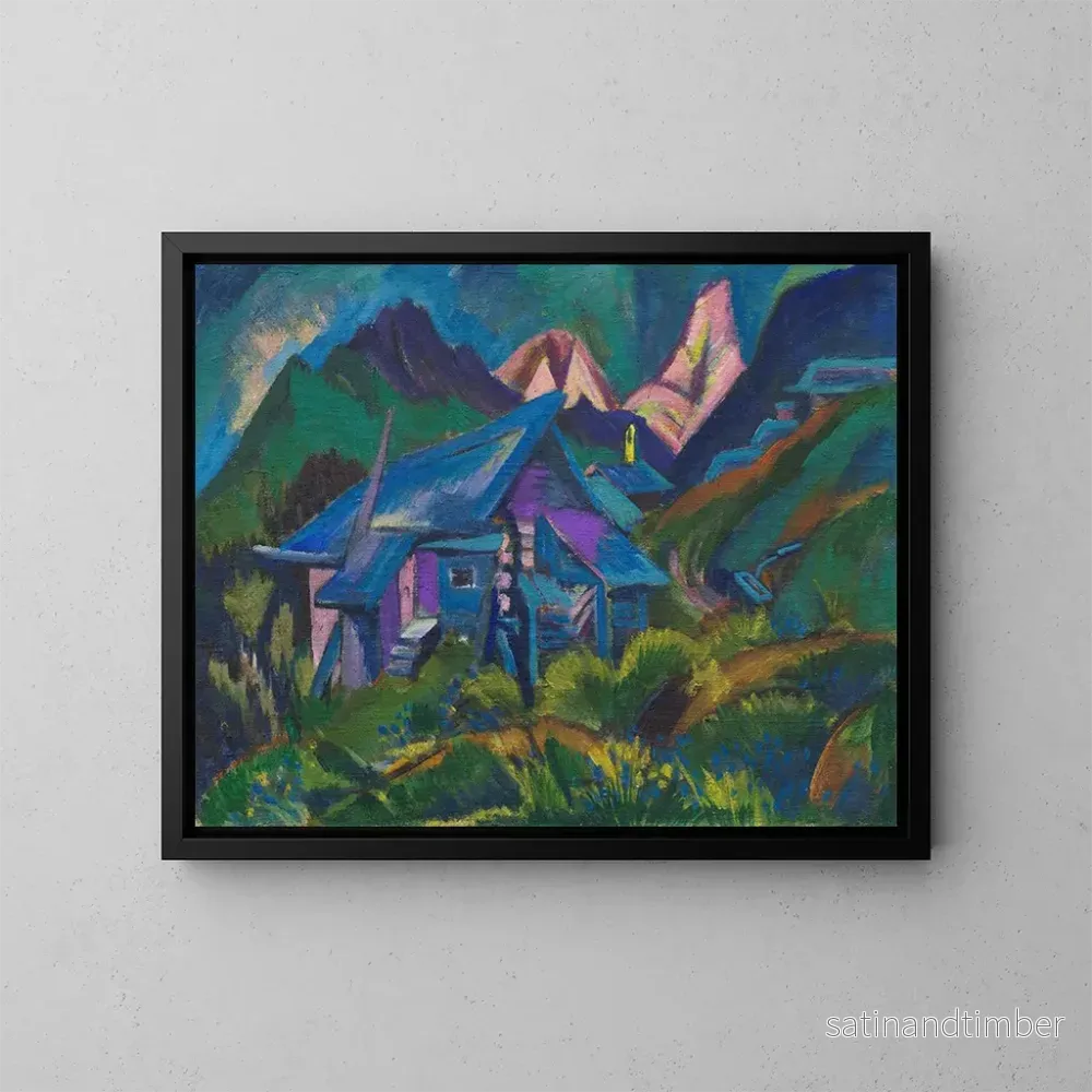 Reproduktion av målningen Alphtten och Tinzenhorn - Ernst Ludwig Kirchner