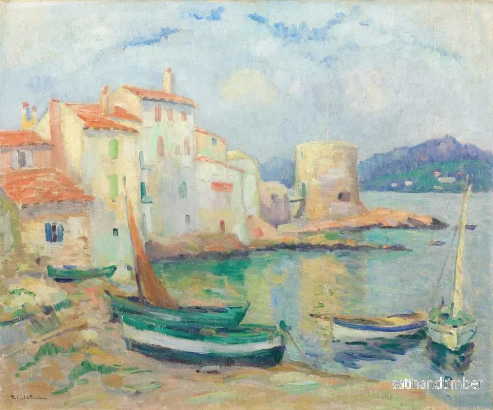 Reproduktion av målningen Vieux port de Saint-Tropez - Robert Antoine Pinchon - Bild 2