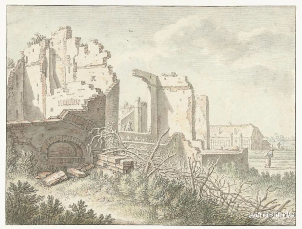 Reproduktion av målningen Rune utanför porten Wittevrouwen i Utrecht - Herman Saftleven - Bild 2