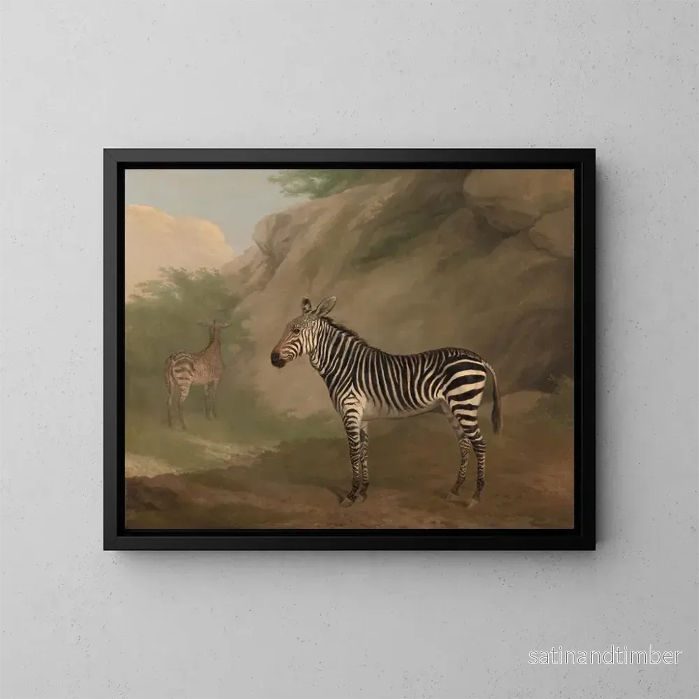 Reproduktion av målningen Zèbre - Jacques-Laurent Agasse