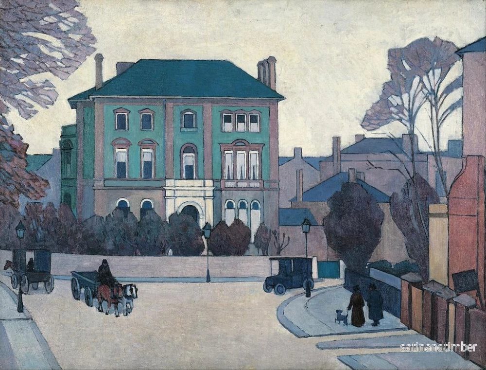 Reproduktion av målningen La maison verte de St John's Wood - Robert Polhill Bevan - Bild 2