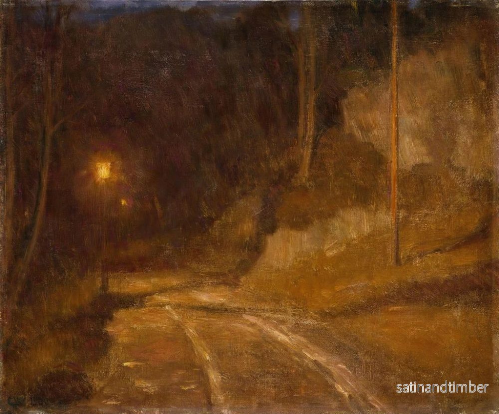 Reproduktion av målningen Lumière de lampe - Erik Werenskiold - Bild 2