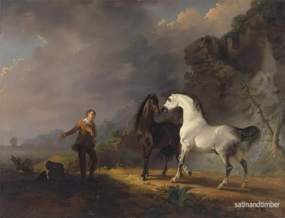 Reproduktion av målningen Gulliver sändande till Houyhnhnms - Sawrey Gilpin - Bild 2