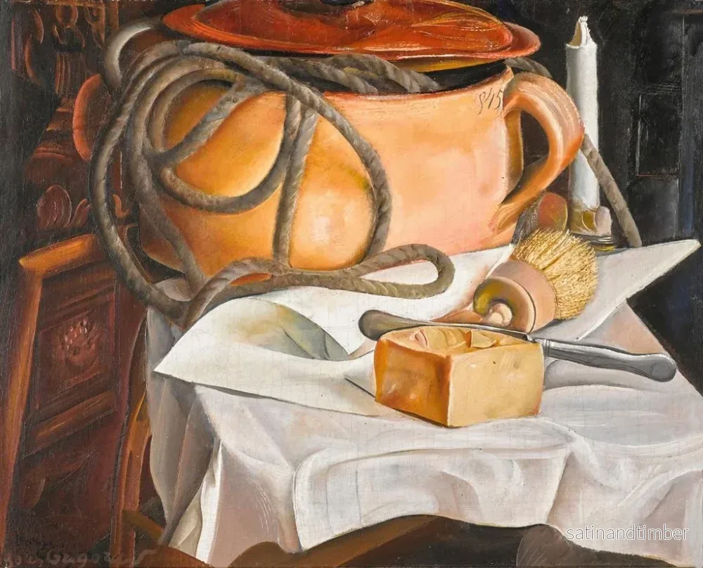 Reproduktion av målningen Naturtavla med ett ljus - Boris Grigoriev - Bild 2