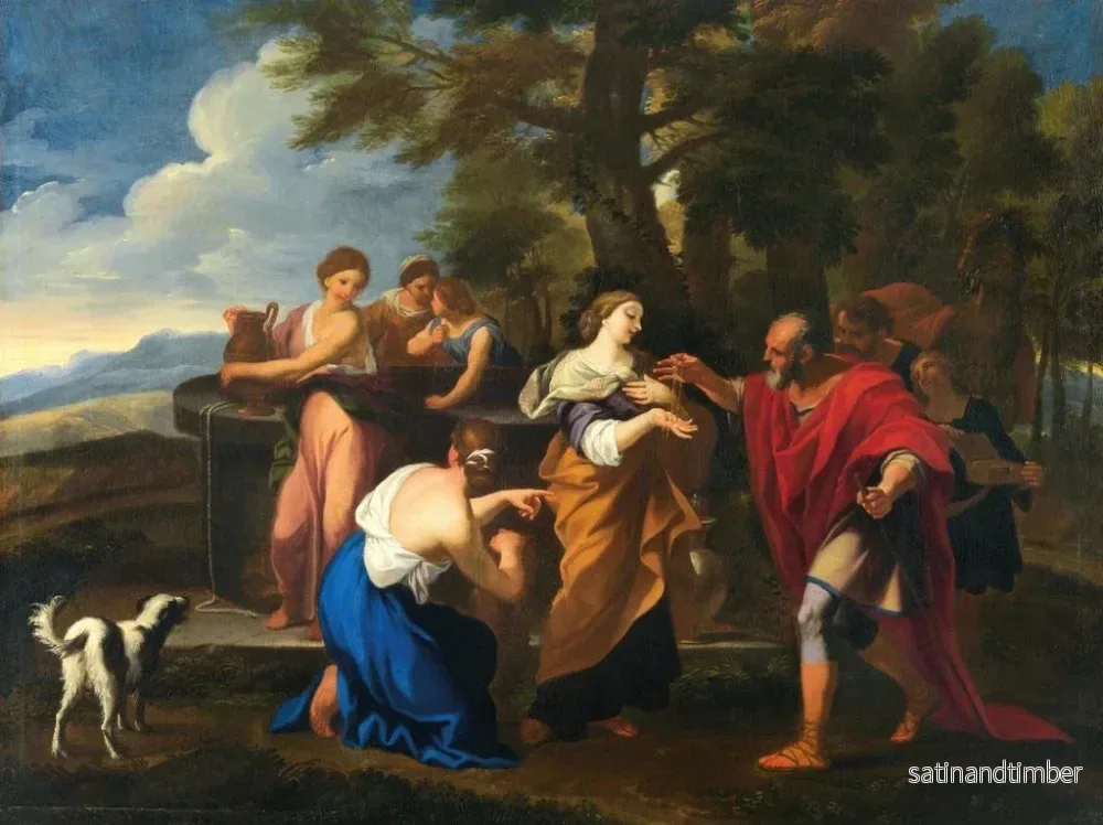 Reproduktion av målningen Rebecca vid brunnen - Luigi Garzi:s ateljé - Bild 2