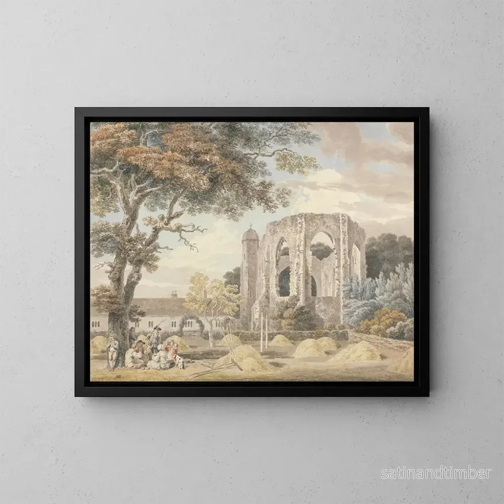 Reproduktion av målningen La chapelle du monastère des Franciscains de Winchester – Michael Angelo Rooker Reproduktion av målningen La chapelle du monastère des Franciscains de Winchester – Michael Angelo Rooker