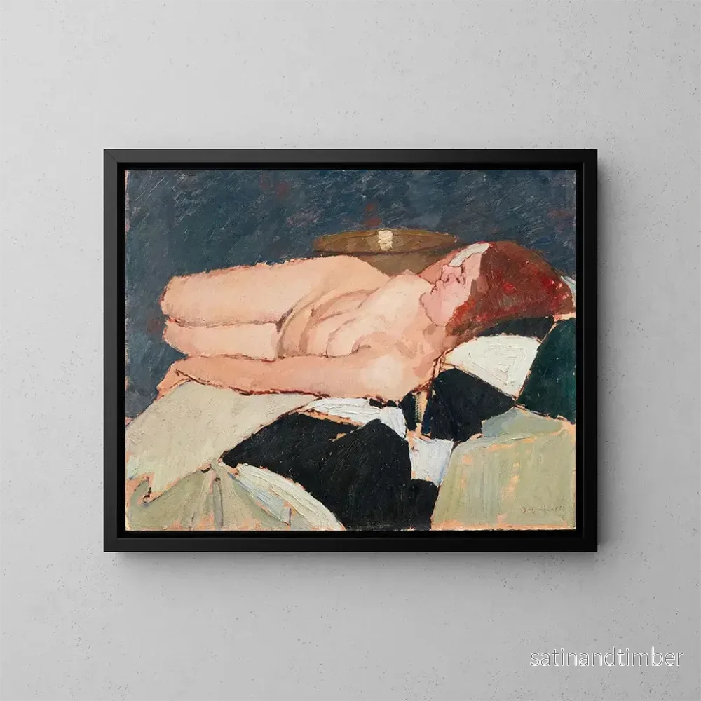 Reproduktion av målningen Nu de femme - Oscar Ghiglia