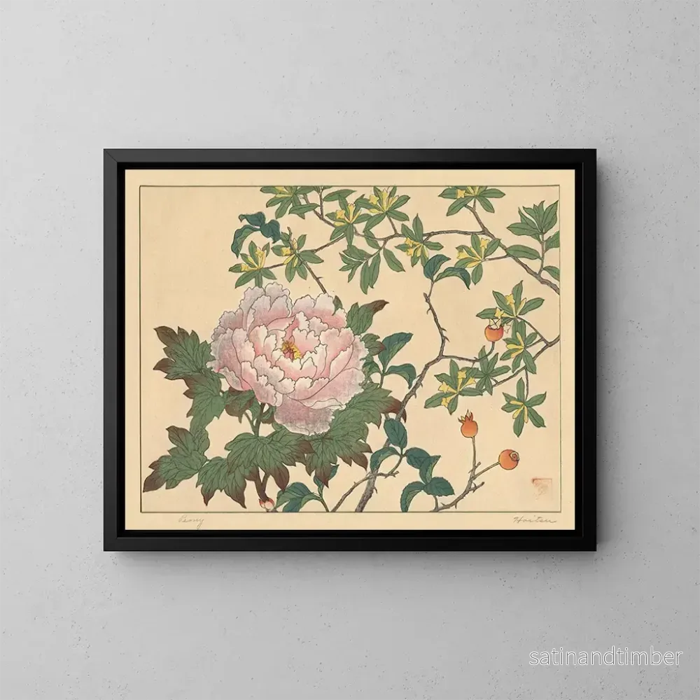 Reproduktion av målningen Pivoine - Sakai Hōitsu