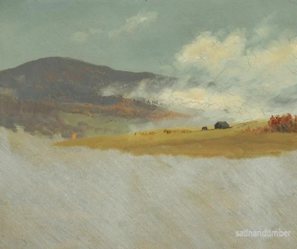 Reproduktion av målningen landskap med kulliga landskap - Frederic Edwin Church - Bild 2