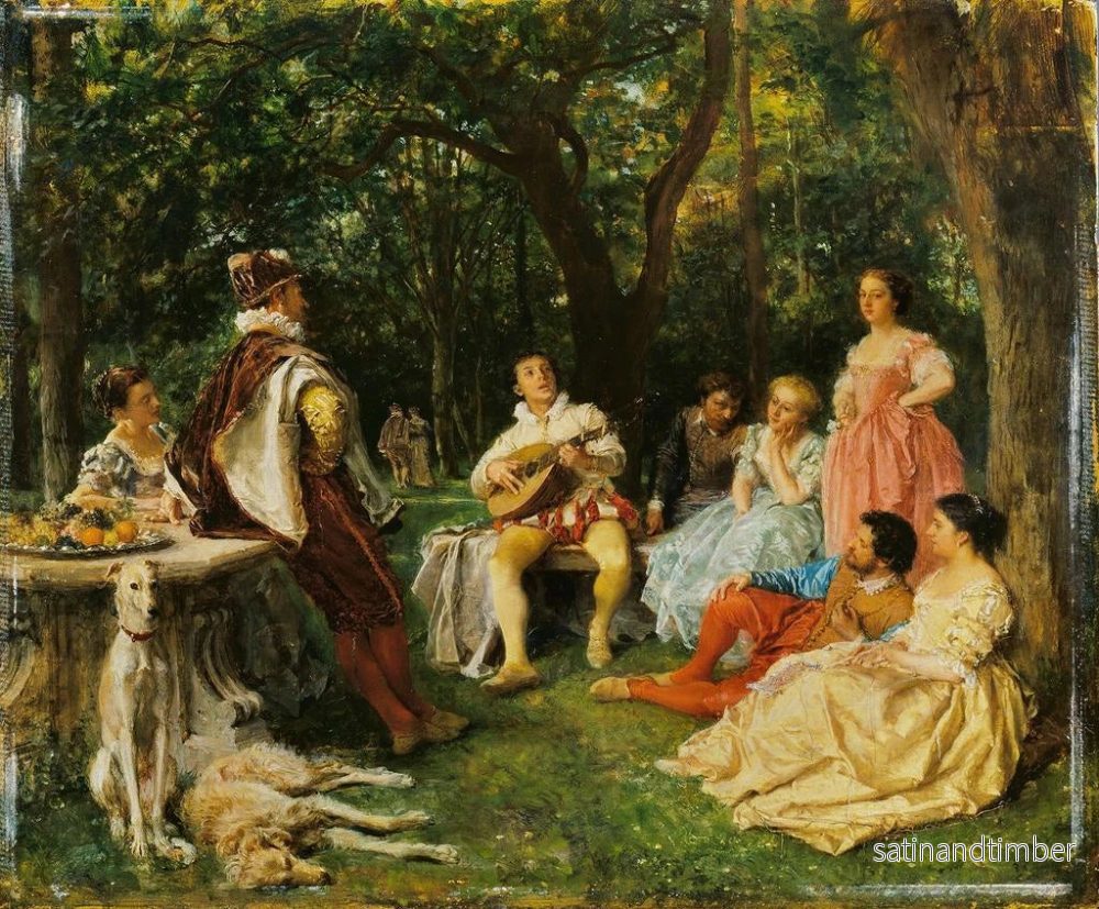 Reproduktion av målningen Le Récital - Ernest Meissonier - Bild 2