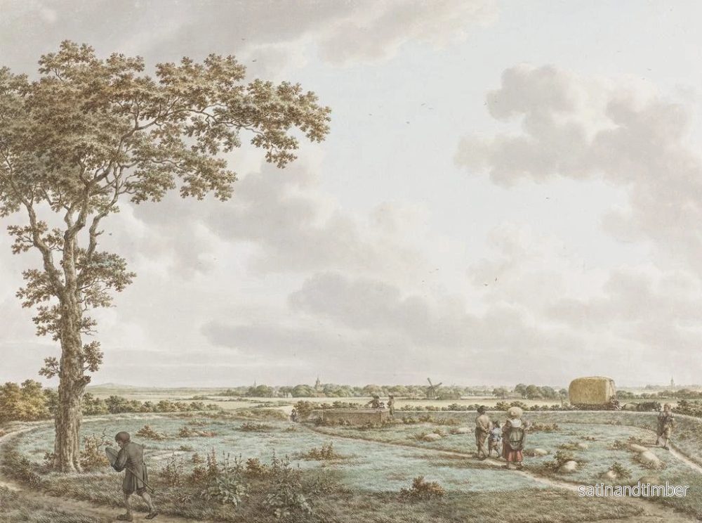 Reproduktion av målningen La vue de la Tafelberg depuis le cimetière de Sint-Jans à Laren - Jacob Cats - Bild 2