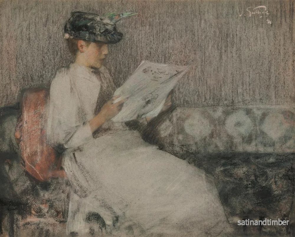 Reproduktion av målningen Le Journal du Matin - James Guthrie - Bild 2