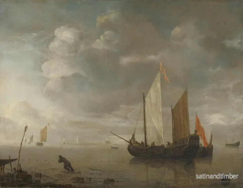 Reproduktion av målningen Mer lugn - Hendrick Jacobsz Dubbels - Bild 2