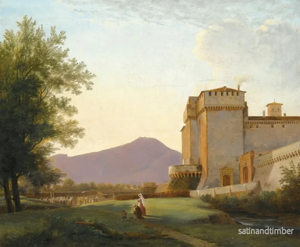 Reproduktion av målningen Vue de l'abbaye de Grottaferrata - Pierre-Athanase Chauvin - Bild 2