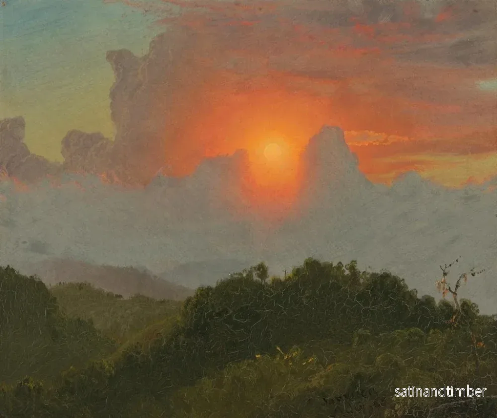 Reproduktion av målningen Cieux nuageux - Frederic Edwin Church - Bild 2