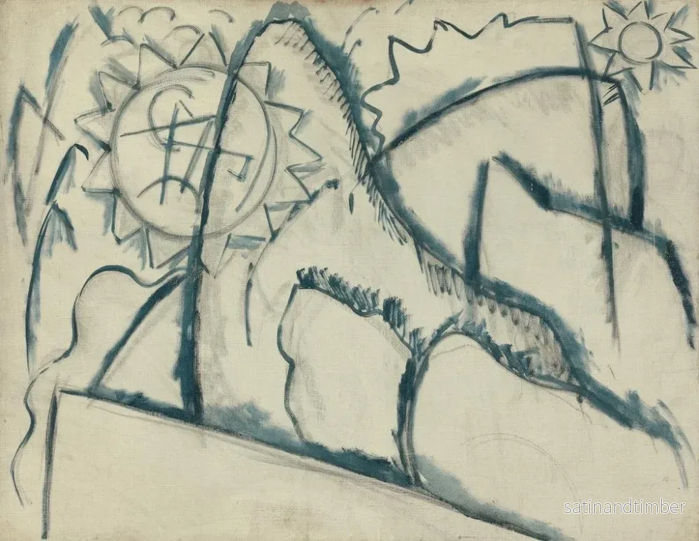 Reproduktion av målningen Målning nr 8 - Marsden Hartley - Bild 2