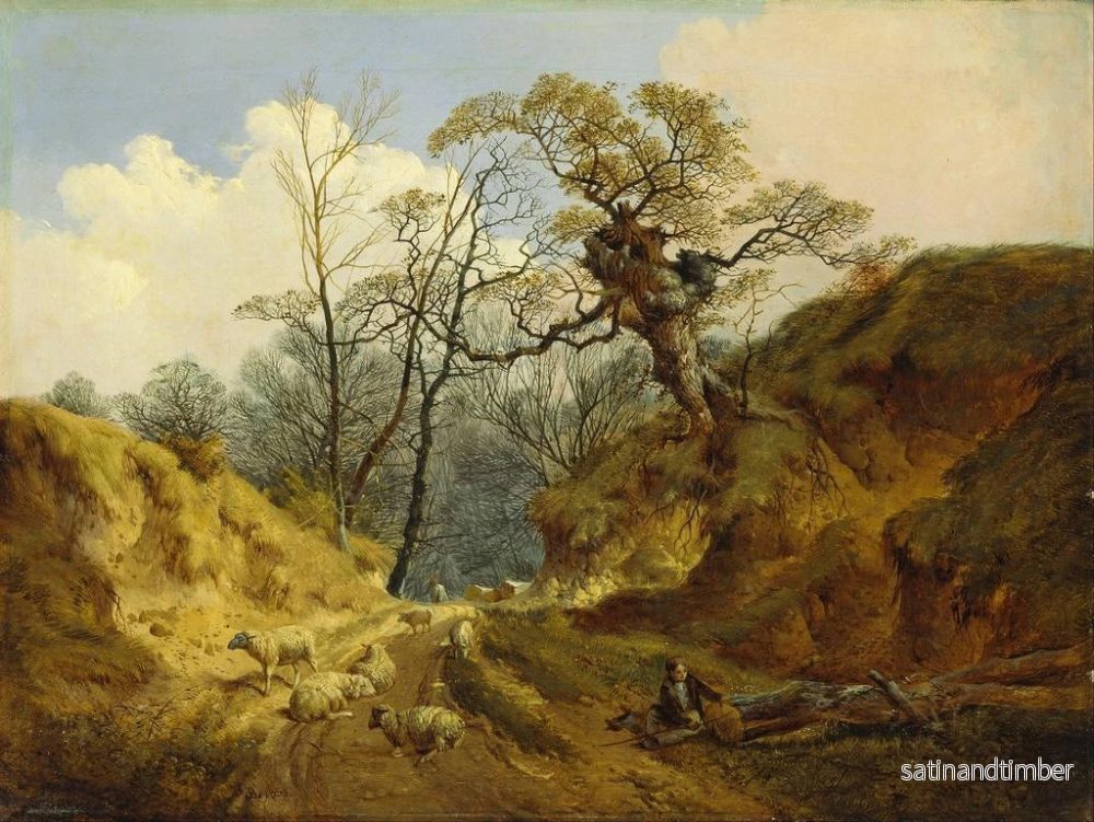 Reproduktion av tavlan Crown Point vid Whitlingham nära Norwich - John Berney Ladbrooke - Bild 2
