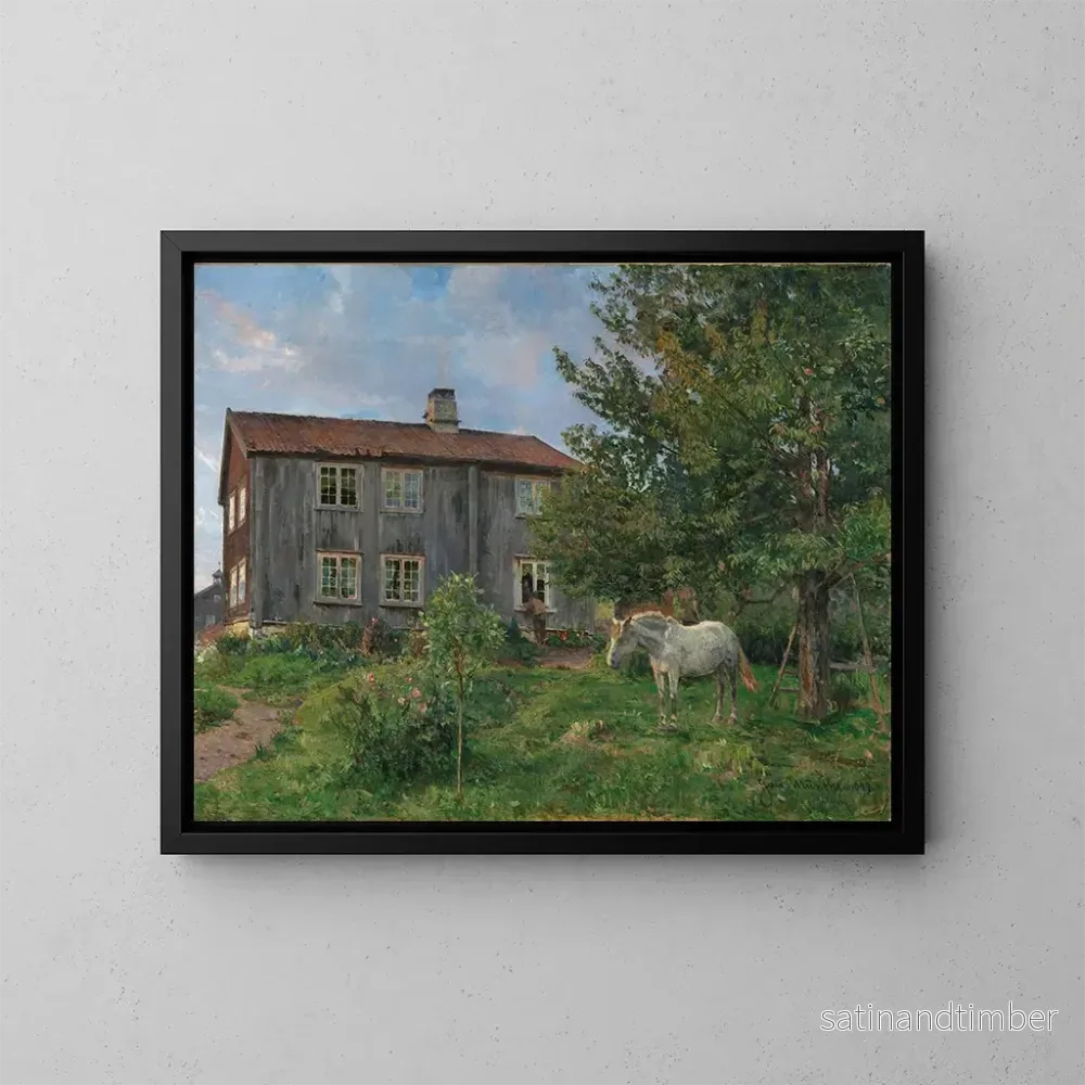 Reproduktion av målningen À la ferme Ulvin – Gerhard Munthe Reproduktion av målningen À la ferme Ulvin – Gerhard Munthe
