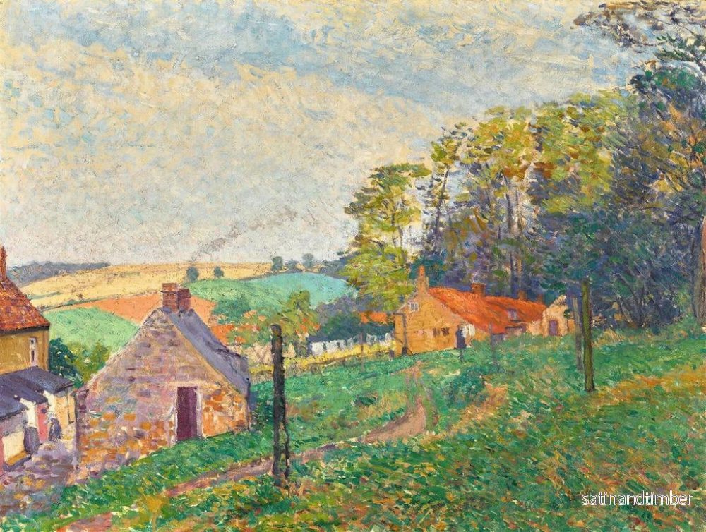 Reproduktion av målningen Landskap med stugor - Spencer Frederick Gore - Bild 2